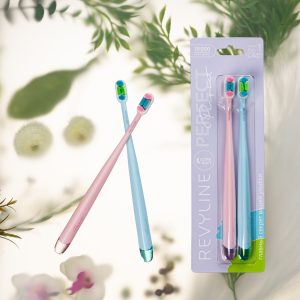 Revyline Perfect Model No.1 DUO Зубная щётка (розовая+ голубая) (набор 2 шт)